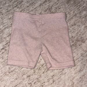 Jamie Kay Soft Pink Ribbed Shorts